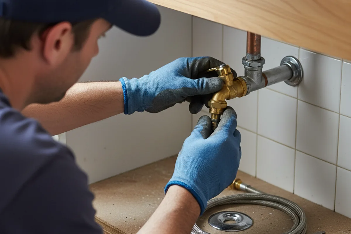 Shutoff valve and fitting work during Faucet and Fixture Repair in Horse Shoe